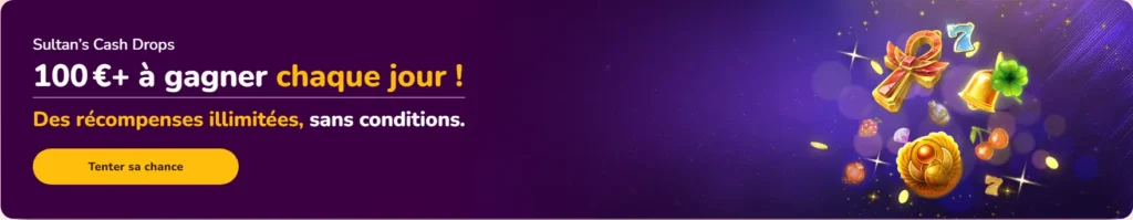Sultan’s Cash Drops sur Wild Sultan Casino pour les joueurs français