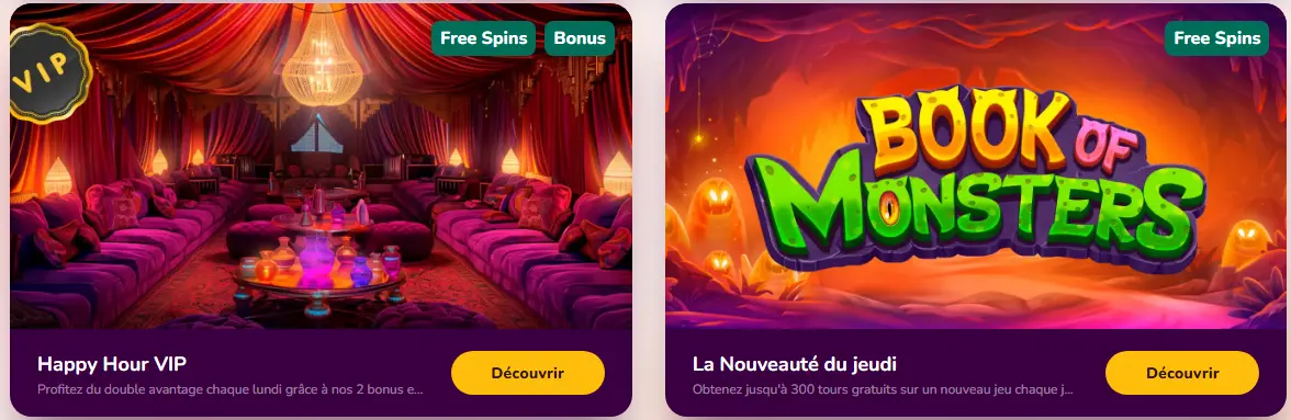 la nouveaute du jeudi sur Wild Sultan Casino